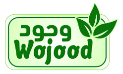 Wojood brand mark with Arabic script